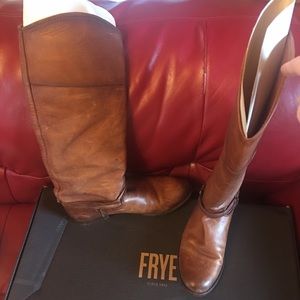 Melissa Seam Tall. Cognac. Size 8.5
